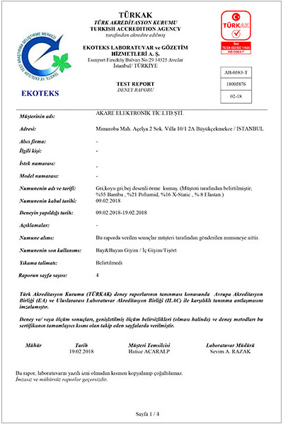 Ekoteks Sertifikası